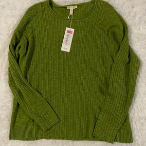 Eileen Fisher Blouse Green NWT Medium
